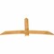 Ekena Millwork Bellingham Rough Sawn Timber Gable Bracket, Western Red Cedar, 84"W x 38"H x 2"D x 6"F, 11/12 Pitch GBW084X38X0206BEL00RWR - alternate 3